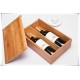 Functional Bamboo Wine Box