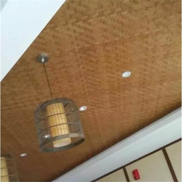 Carbonized Bamboo Woven Ceiling